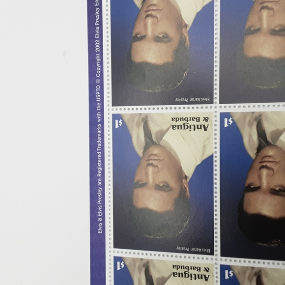 2002 25th Anniversary Edition Elvis Presley Stamps From Antigua & Barbuda NWT - Picture 7 of 8